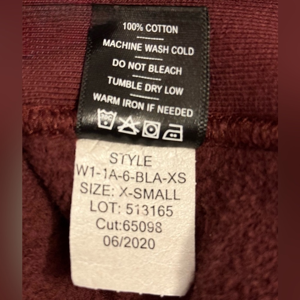 American Giant Burgundy Full Zip Heavyweight Sweatshirt Size XS Outerwear Comfy - Picture 16 of 16